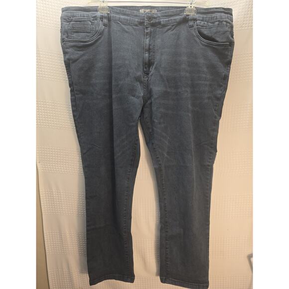 Reaction Kenneth Cole Jeans Straight Regular Fit Blue Denim 46x30 - Picture 1 of 9